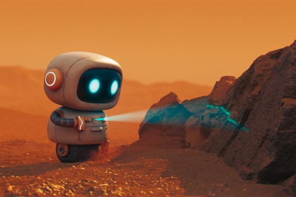 Martin. A Christmas Story. — Suchard Animated robot on Mars