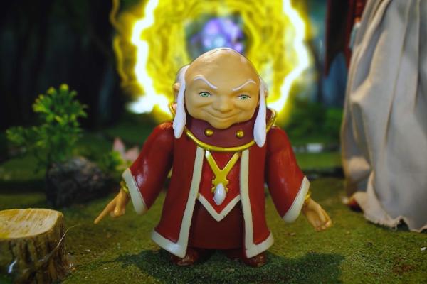 The Lost Episode — Hasbro Dungeons and Dragons Animated image of Dungeons and Dragons wizard character wearing a red and gold robe in front of a blue and yellow portal