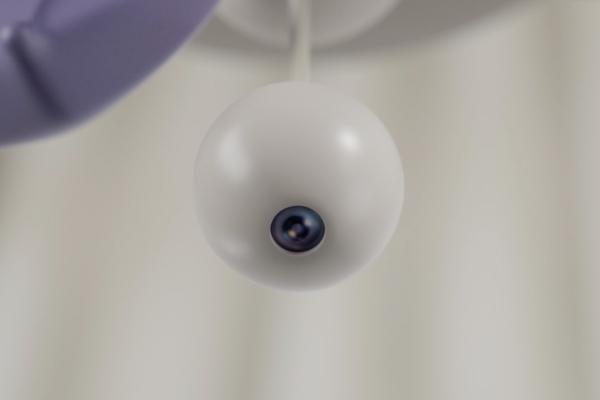 Baby Minder — Eurofarma a baby monitor camera hanging from above